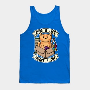 Save A Life - Adopt a Cat Tank Top